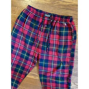 Polo Ralph Lauren PJs Pajama Pants Bottoms Lounge Flannel Sleepwear Red Plaid‎ M